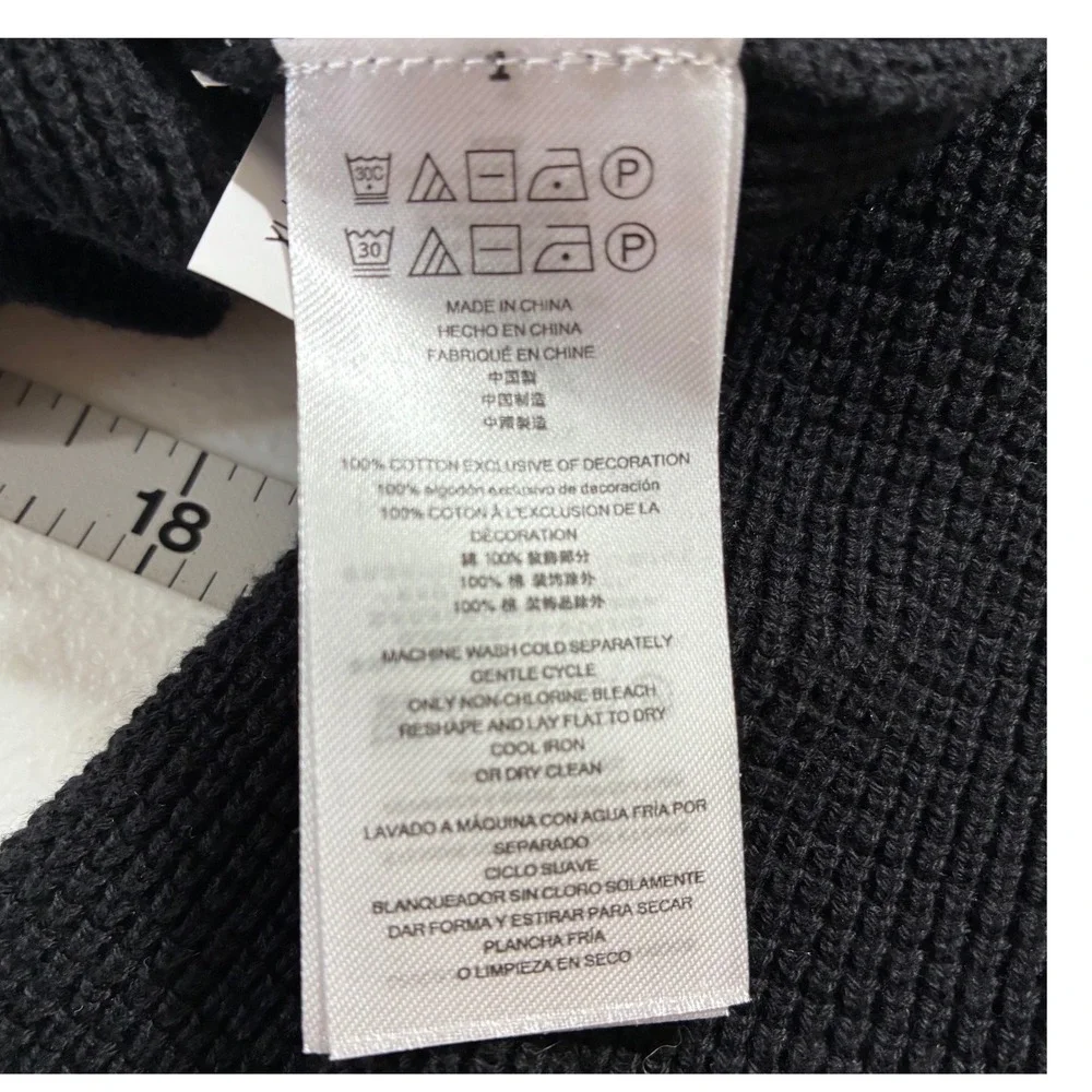 Michael‎ Kors Mens Black Thermal Quarter Zip Sweater Mock Neck Cotton XL